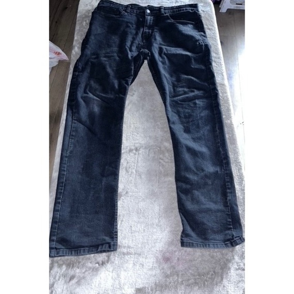 Stanley Stretch Flex Technology Mens Black Denim Jeans 36x30 Regular Fit